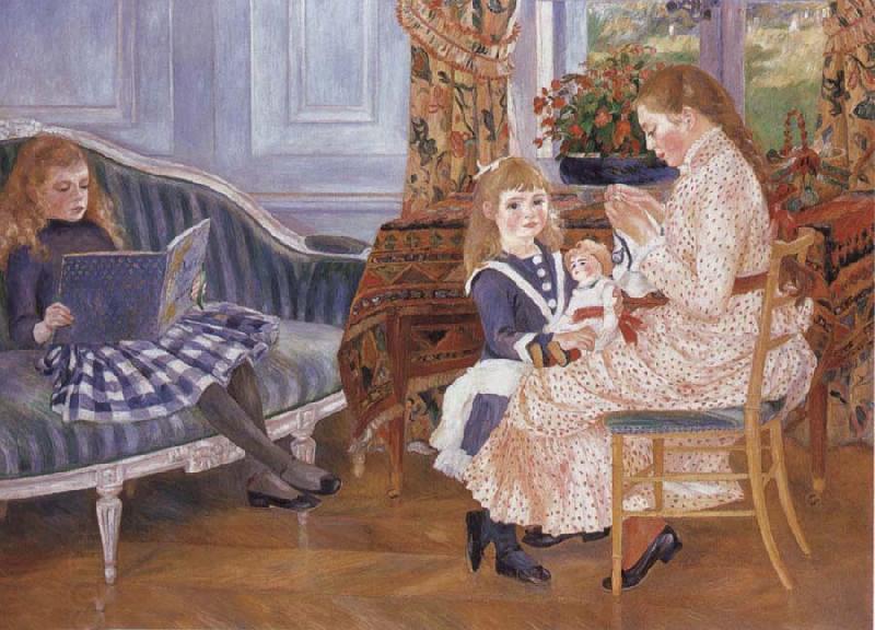 Pierre-Auguste Renoir Children-s Afternoon at Wargemont oil painting picture